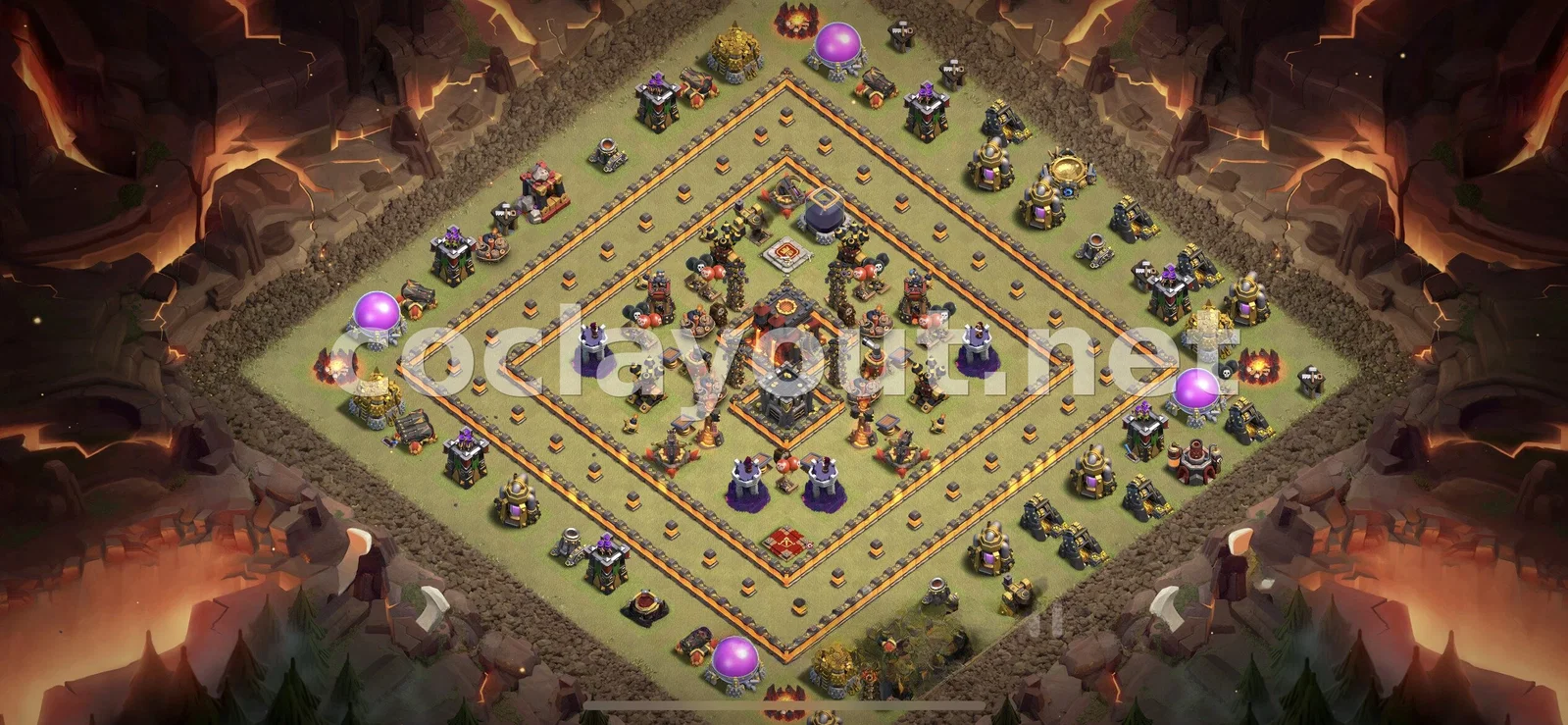 Base de Guerre TH10 Efficace – aperçu du plan TH10