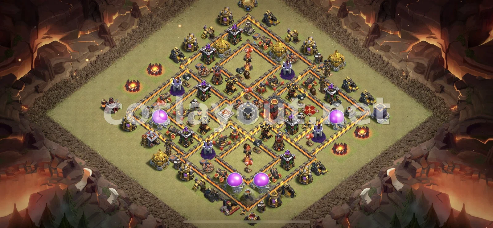 Meilleure base de guerre TH10 pour protéger votre village – aperçu du plan TH10