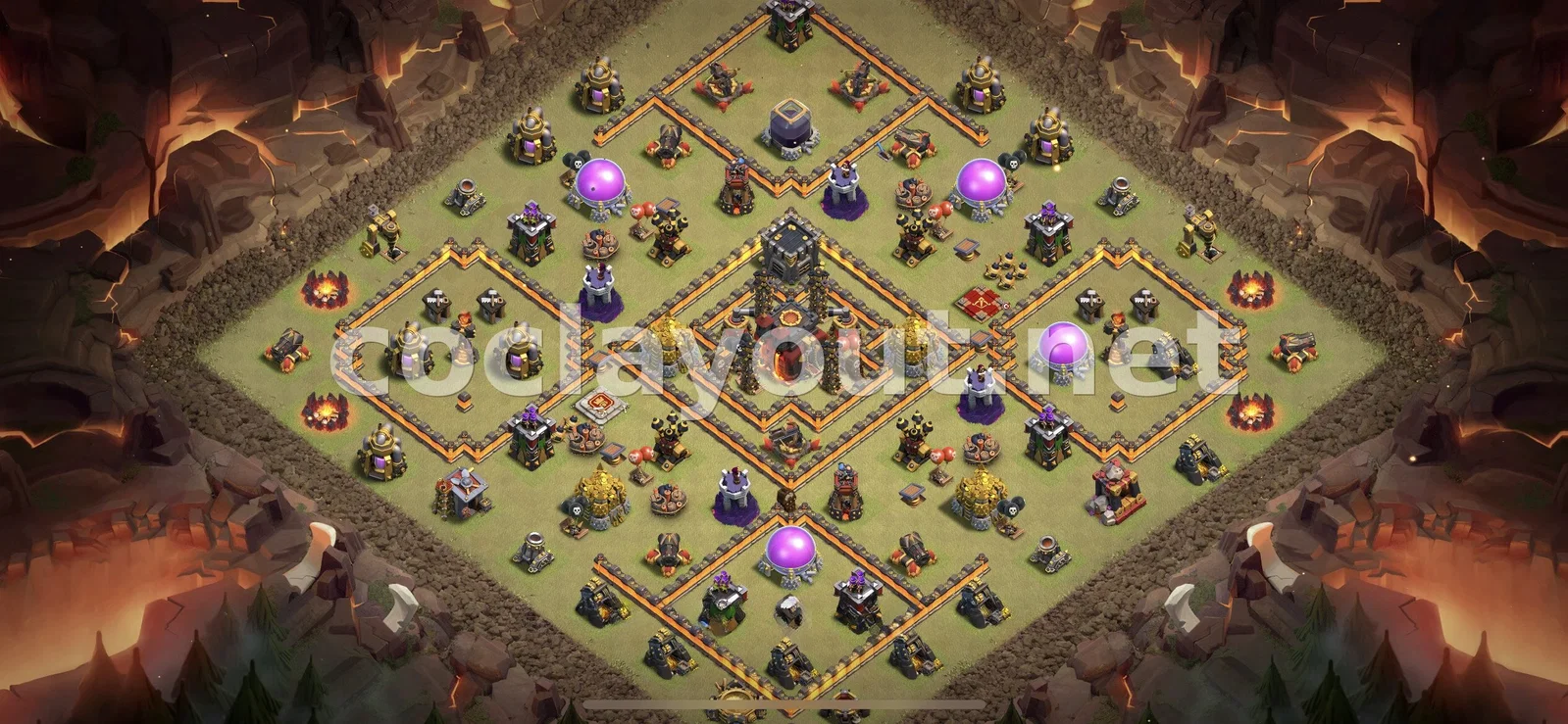 Base de Guerre TH10 Efficace – aperçu du plan TH10