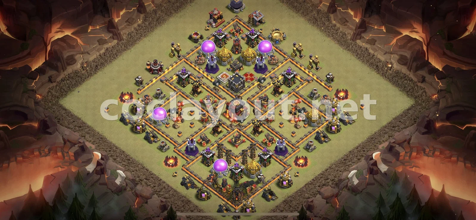 Base de Guerre Stratégique TH10 – aperçu du plan TH10