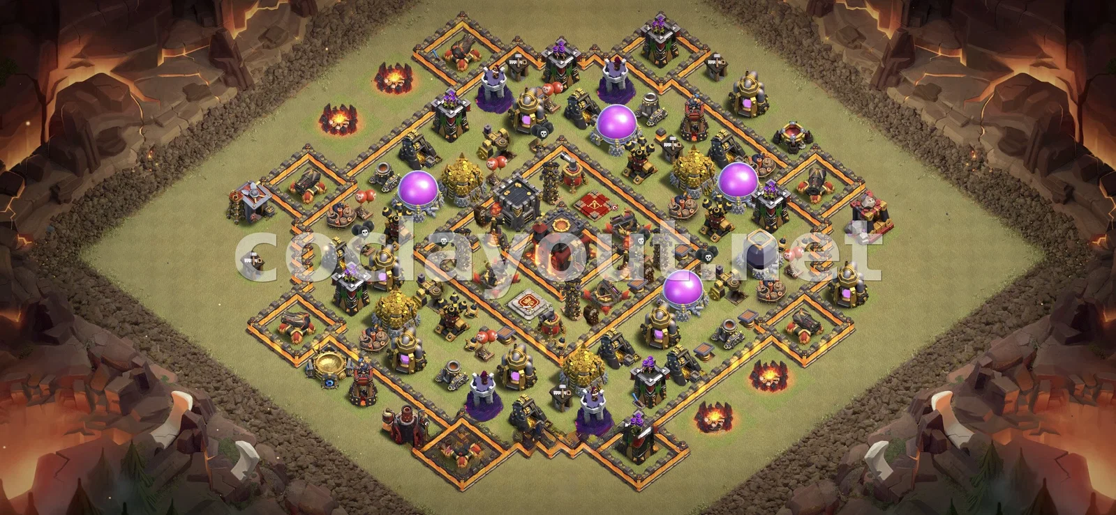 TH10 Base de Guerre: Défense Stratégique – aperçu du plan TH10