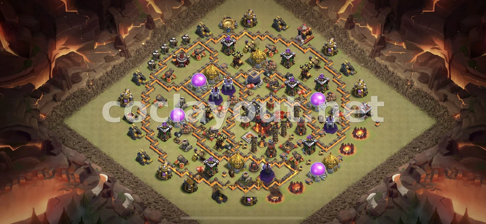 Base de Guerre Stratégique TH10 – aperçu du plan TH10