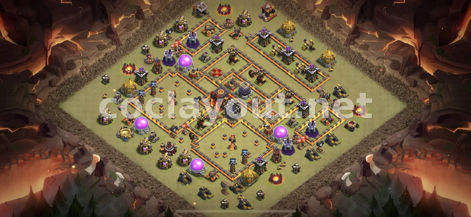 Base de Guerre TH10 Efficace – aperçu du plan TH10