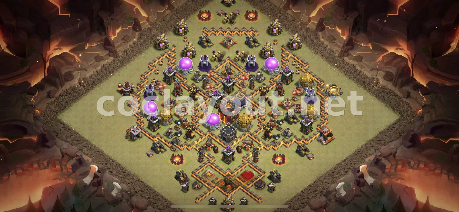Effective TH10 War Base Layout – TH10 layout preview