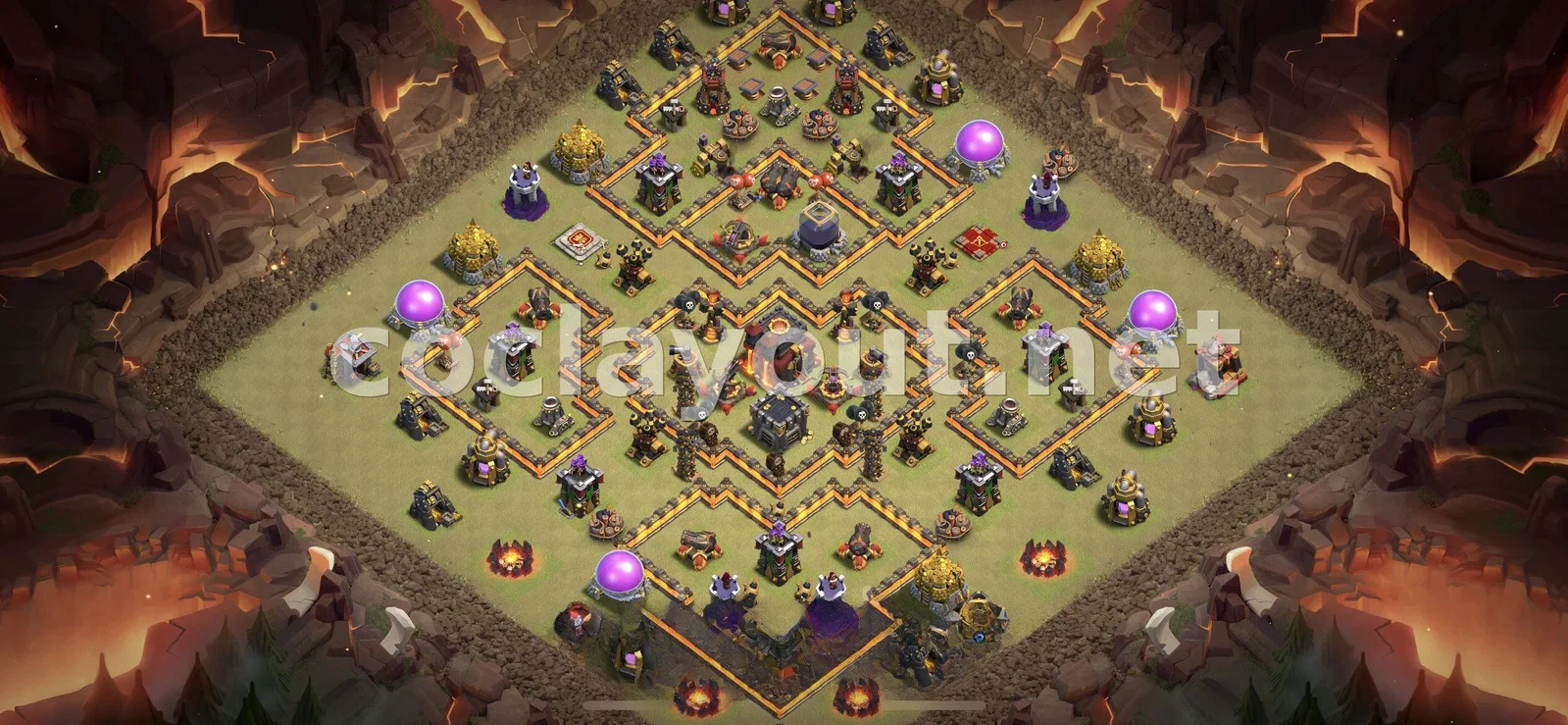 Effective War Base for TH10 – TH10 layout preview