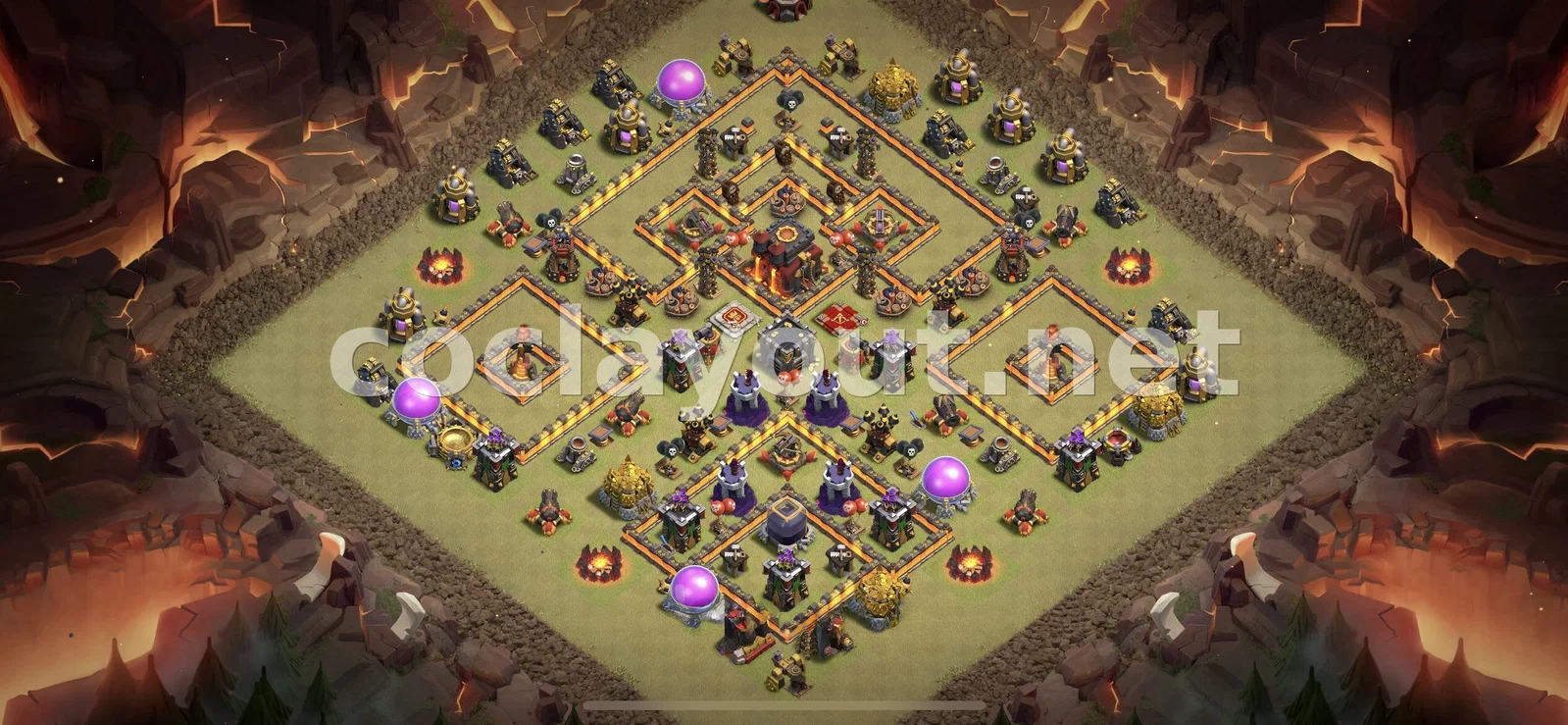 Effective TH10 War Base Layout – TH10 layout preview