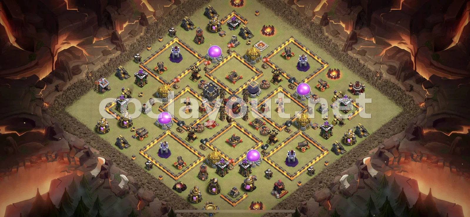 Effective TH10 War Base Layout – TH10 layout preview