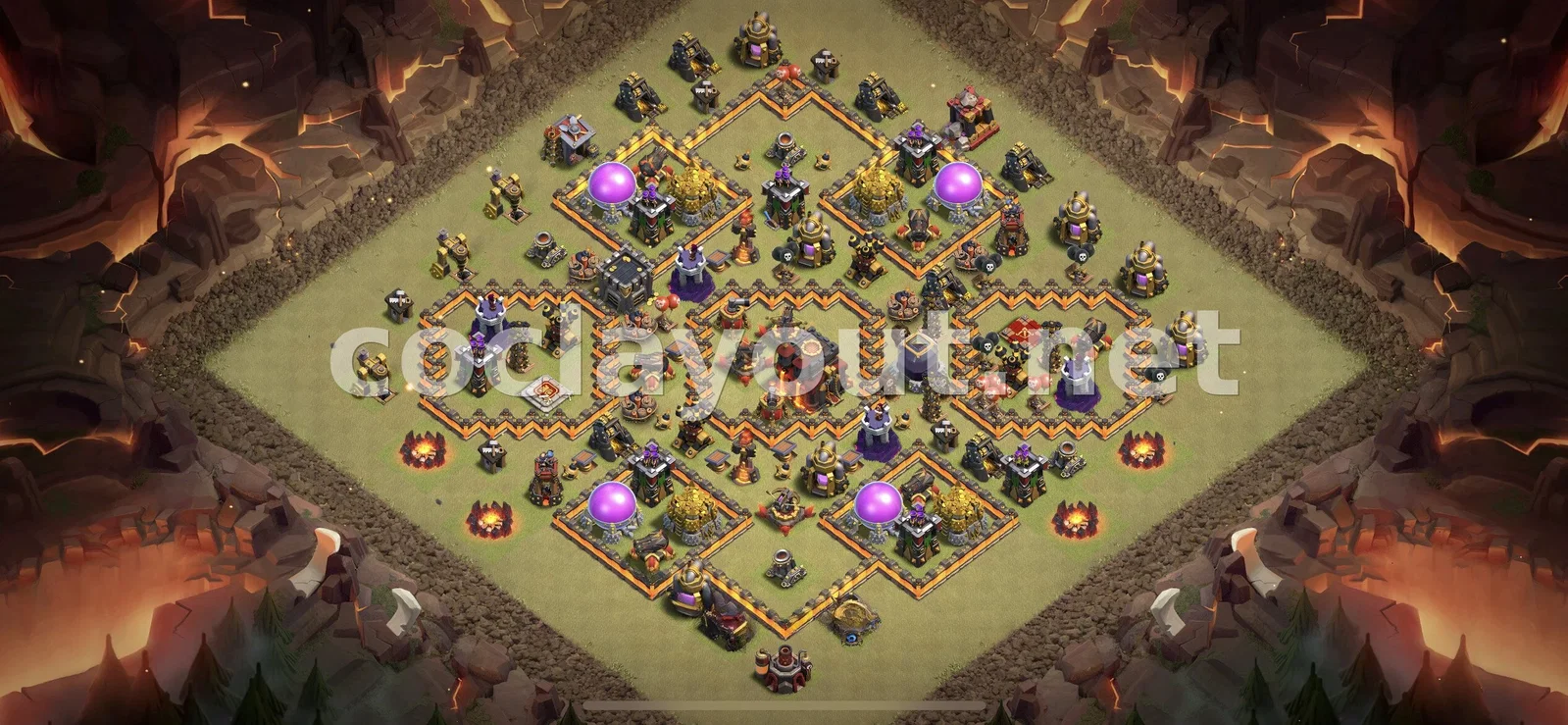 Strong TH10 War Base Layout – TH10 layout preview