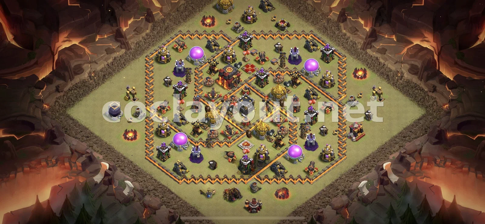 Effective TH10 War Base Layout – TH10 layout preview