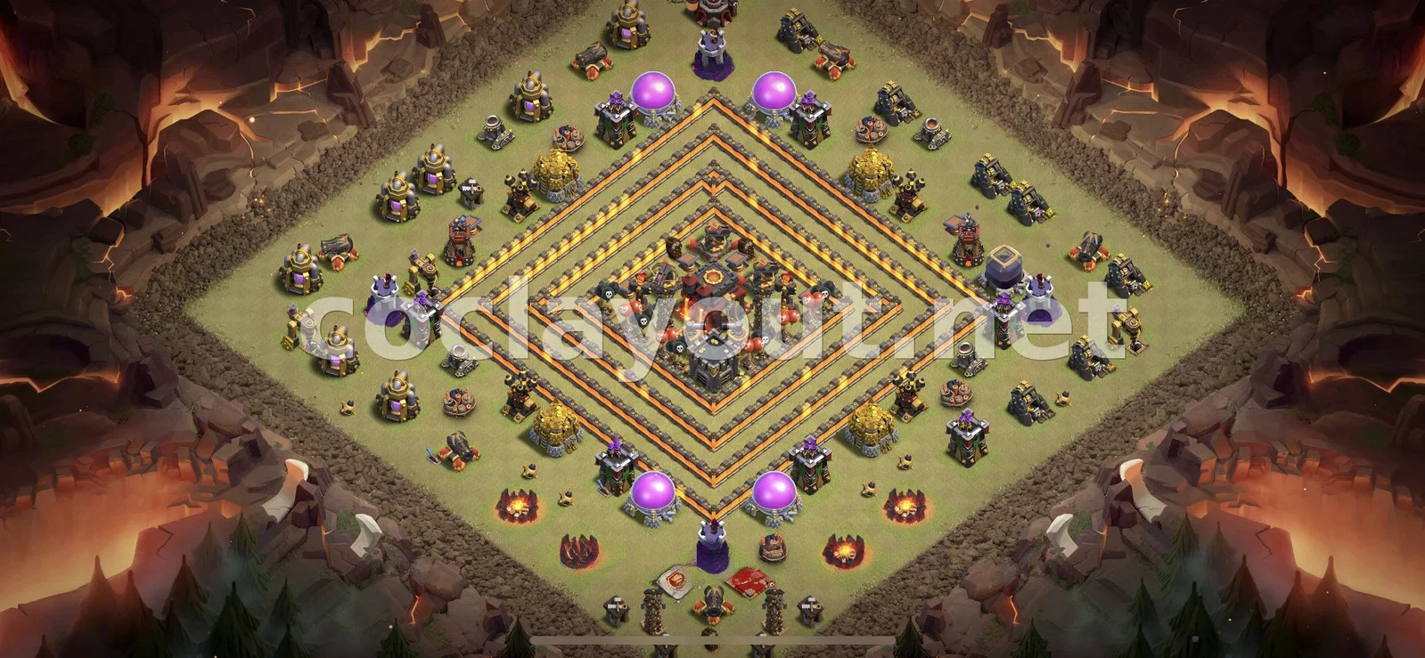 Effective TH10 War Base Design – TH10 layout preview
