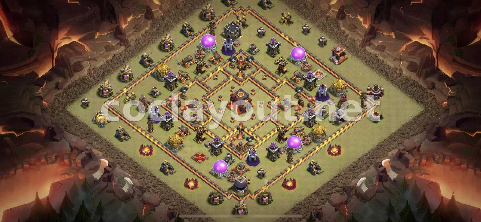 Effective TH10 War Base Layout – TH10 layout preview