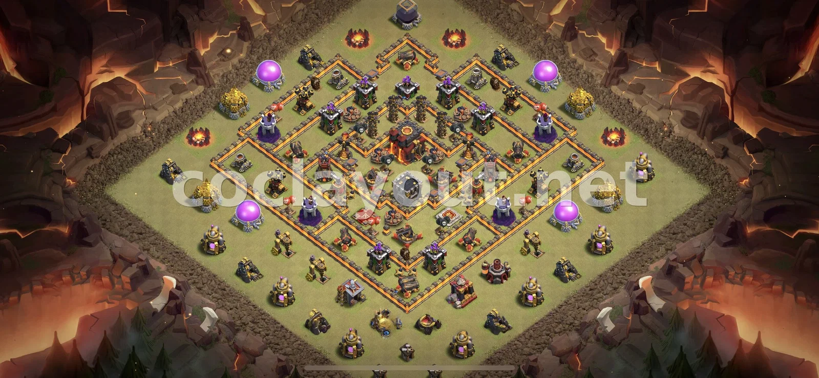 Effective TH10 War Base Layout – TH10 layout preview