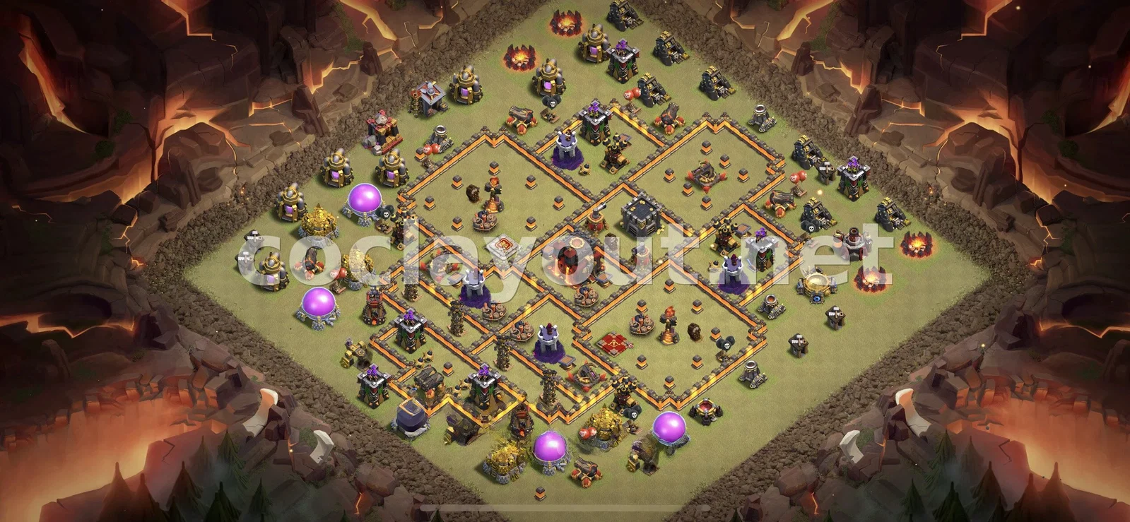 Effective TH10 War Base Layout – TH10 layout preview