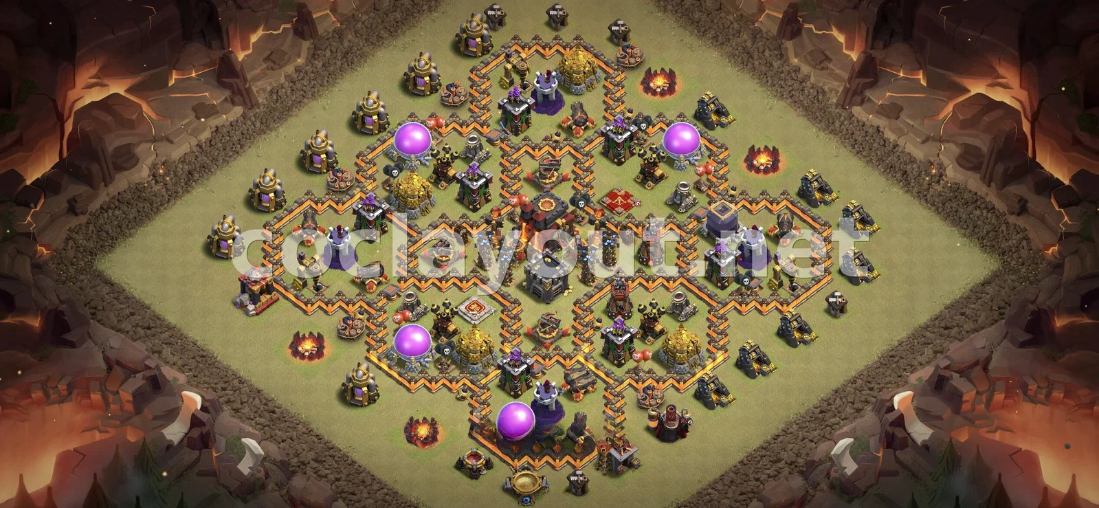 Diseño de guerra TH10 efectivo – vista previa del diseño TH10