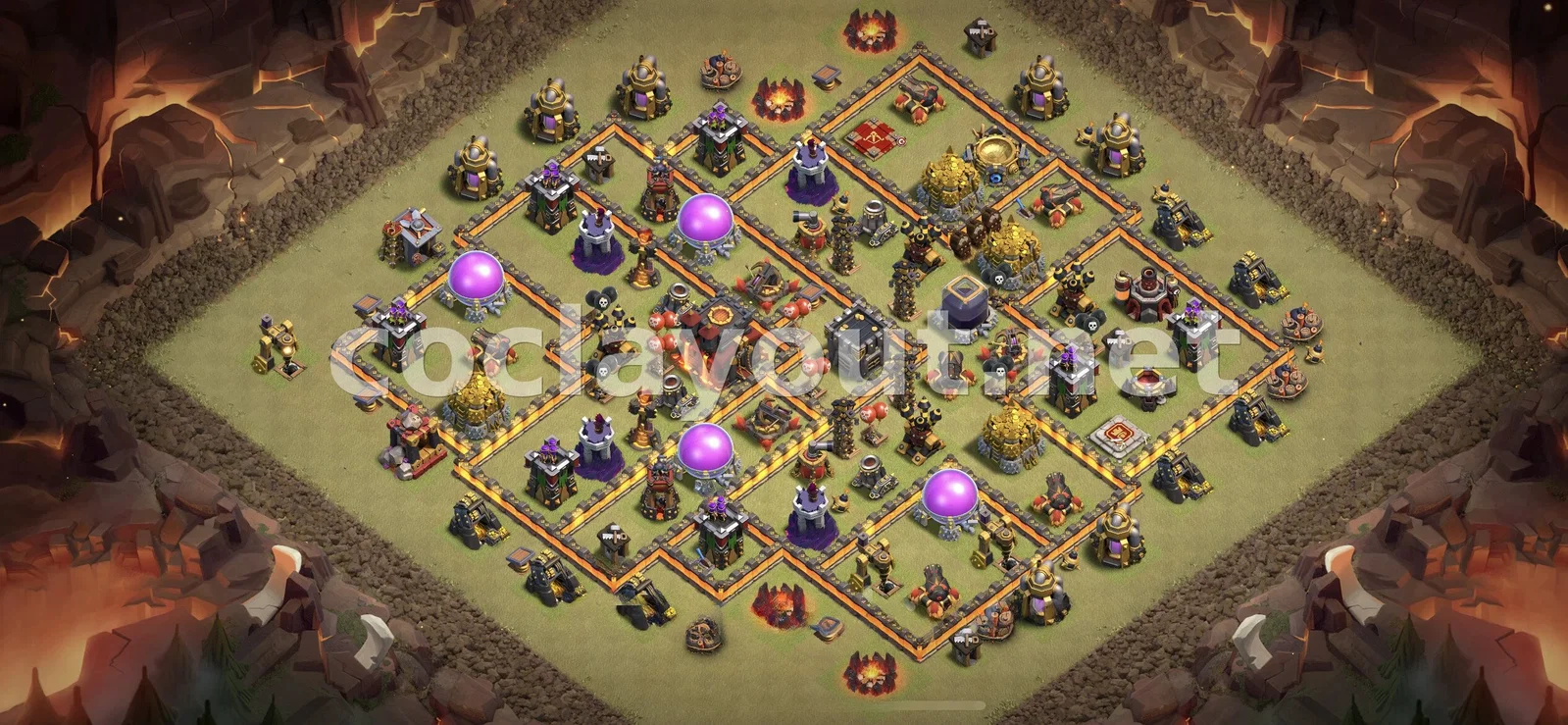 Estrategia de Diseño de Guerra TH10 – vista previa del diseño TH10
