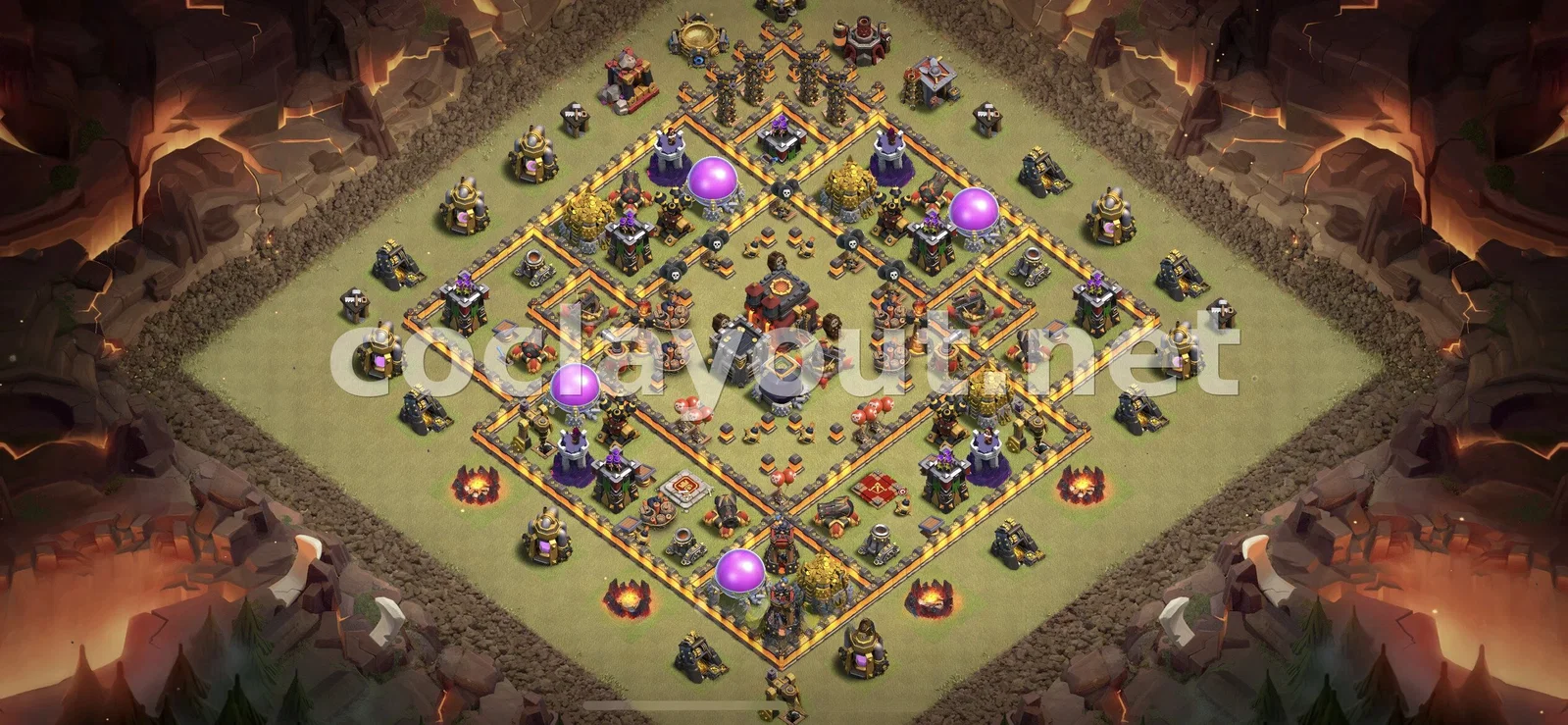 Diseño de Guerra TH10 Estratégico – vista previa del diseño TH10