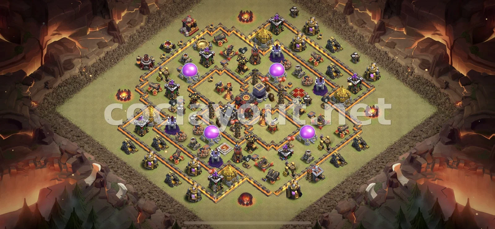 Diseño de Guerra TH10 Eficaz – vista previa del diseño TH10
