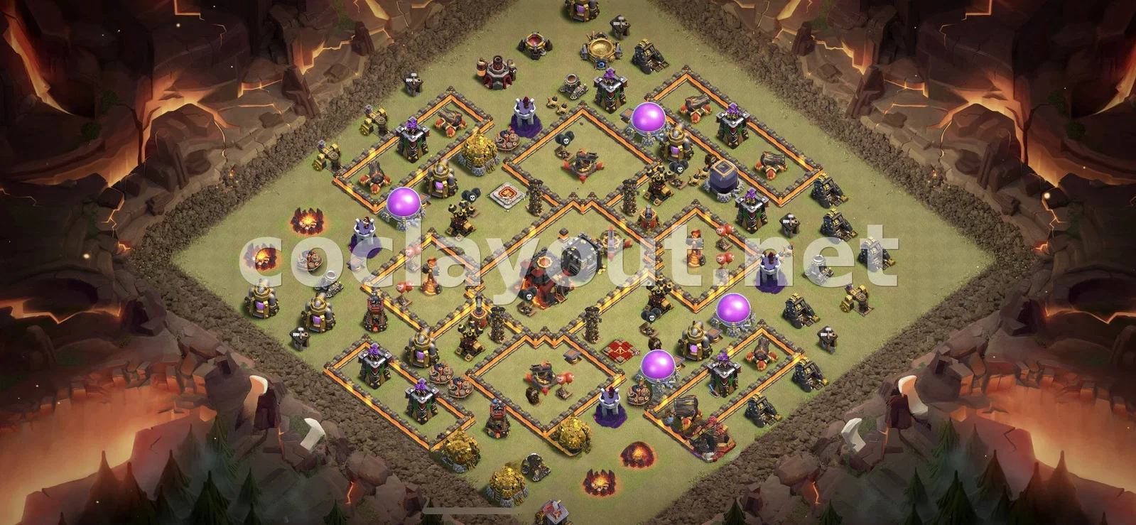 Diseño de guerra TH10 efectivo – vista previa del diseño TH10