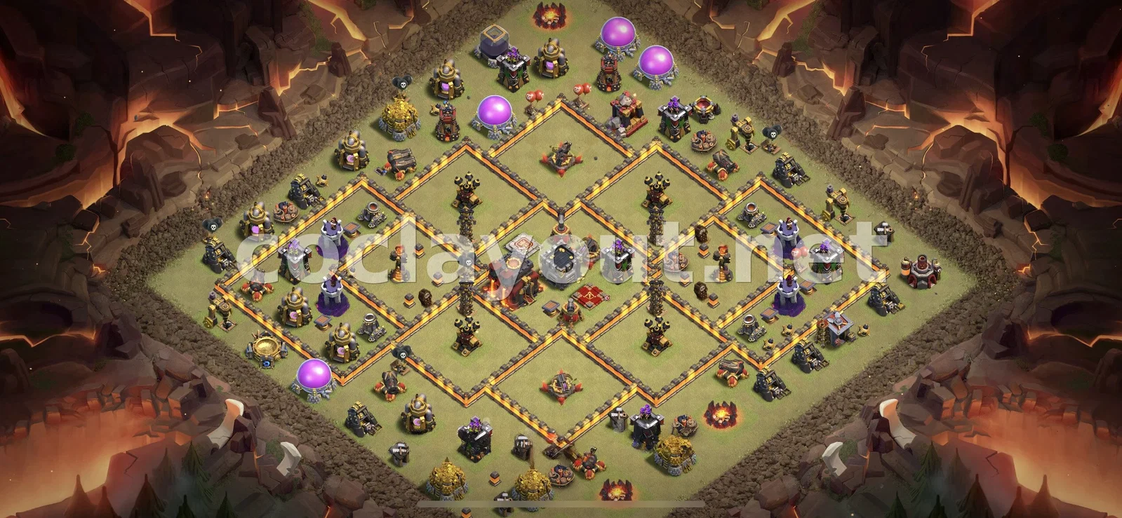 Diseño de guerra TH10 efectivo – vista previa del diseño TH10