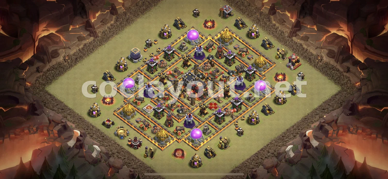 Diseño de Guerra TH10 efectivo – vista previa del diseño TH10