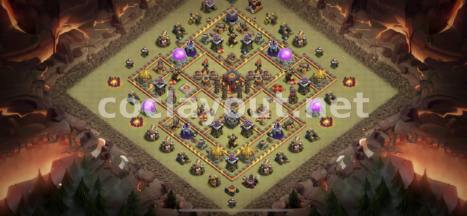 Diseño de guerra TH10 eficaz – vista previa del diseño TH10