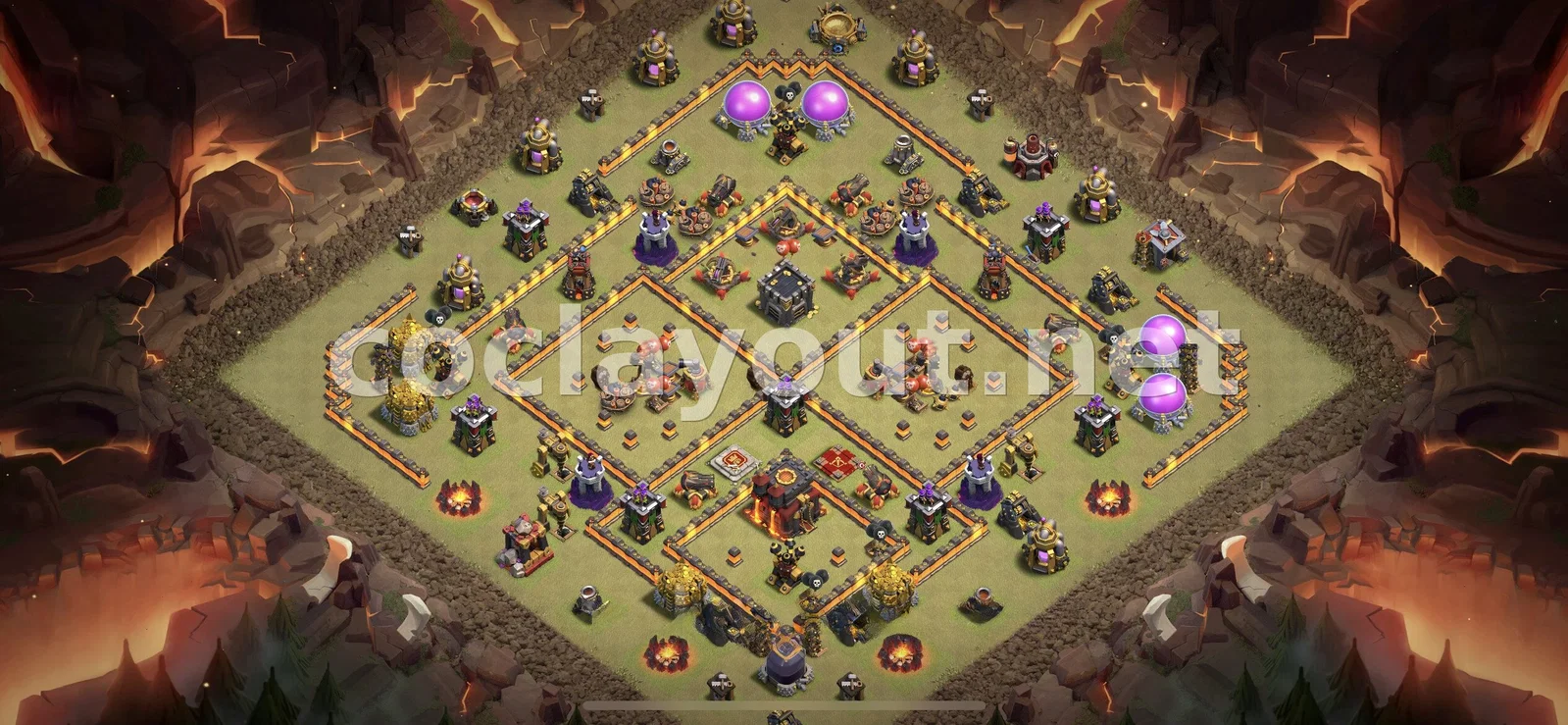 Diseño de guerra TH10 efectivo – vista previa del diseño TH10