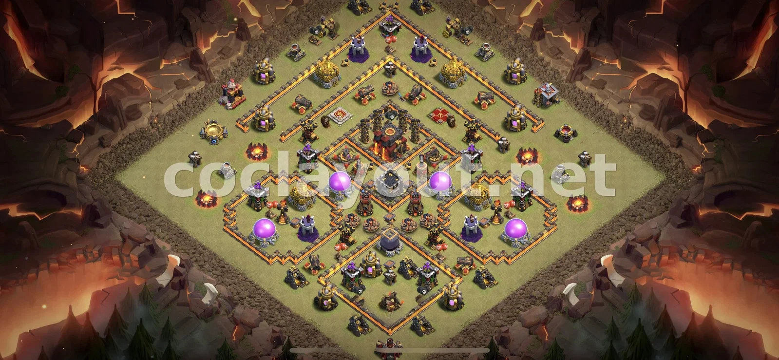 Diseño de Guerra Eficaz TH10 – vista previa del diseño TH10