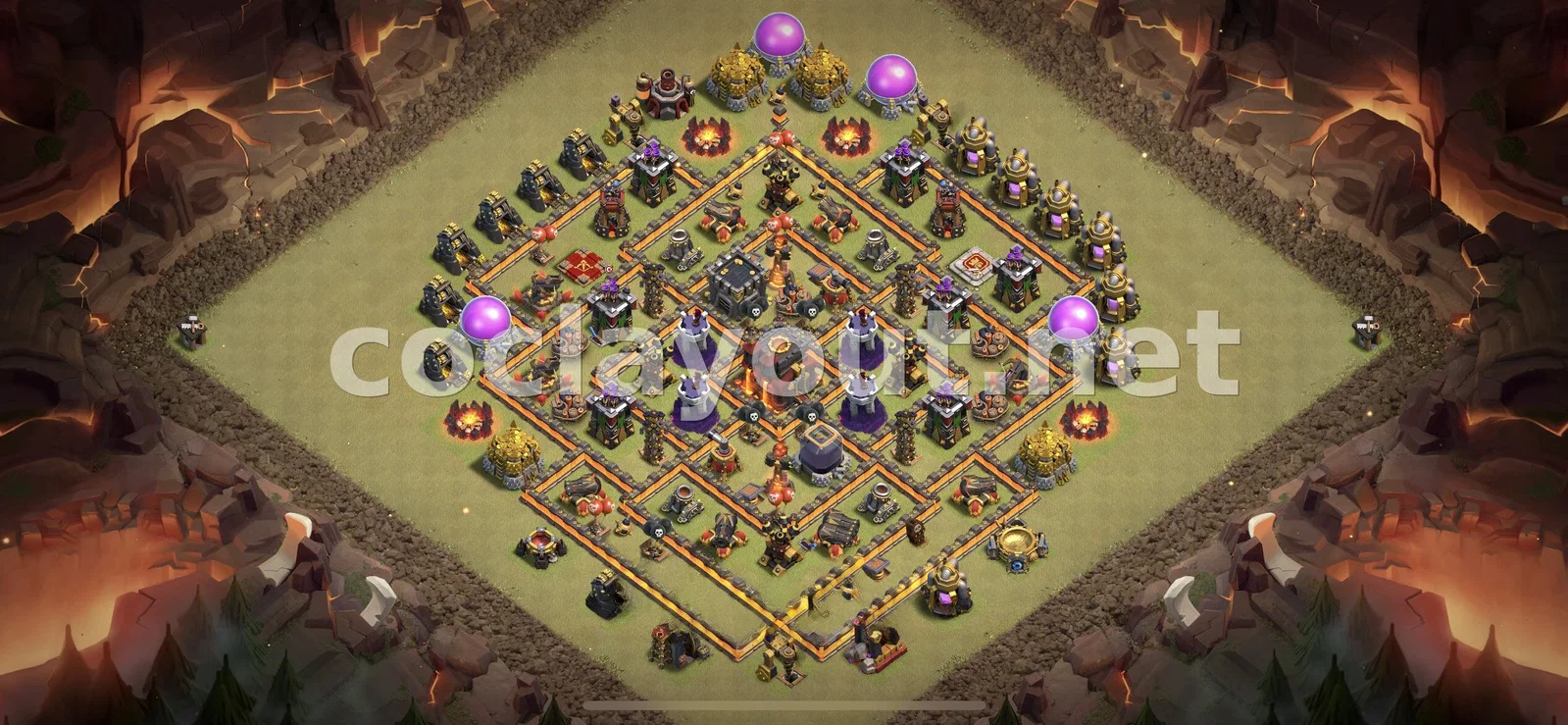 Diseño de Guerra TH10 Efectivo – vista previa del diseño TH10