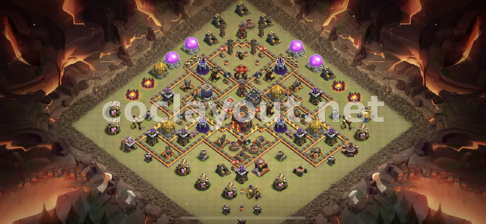 Diseño de Guerra TH10 Eficaz – vista previa del diseño TH10