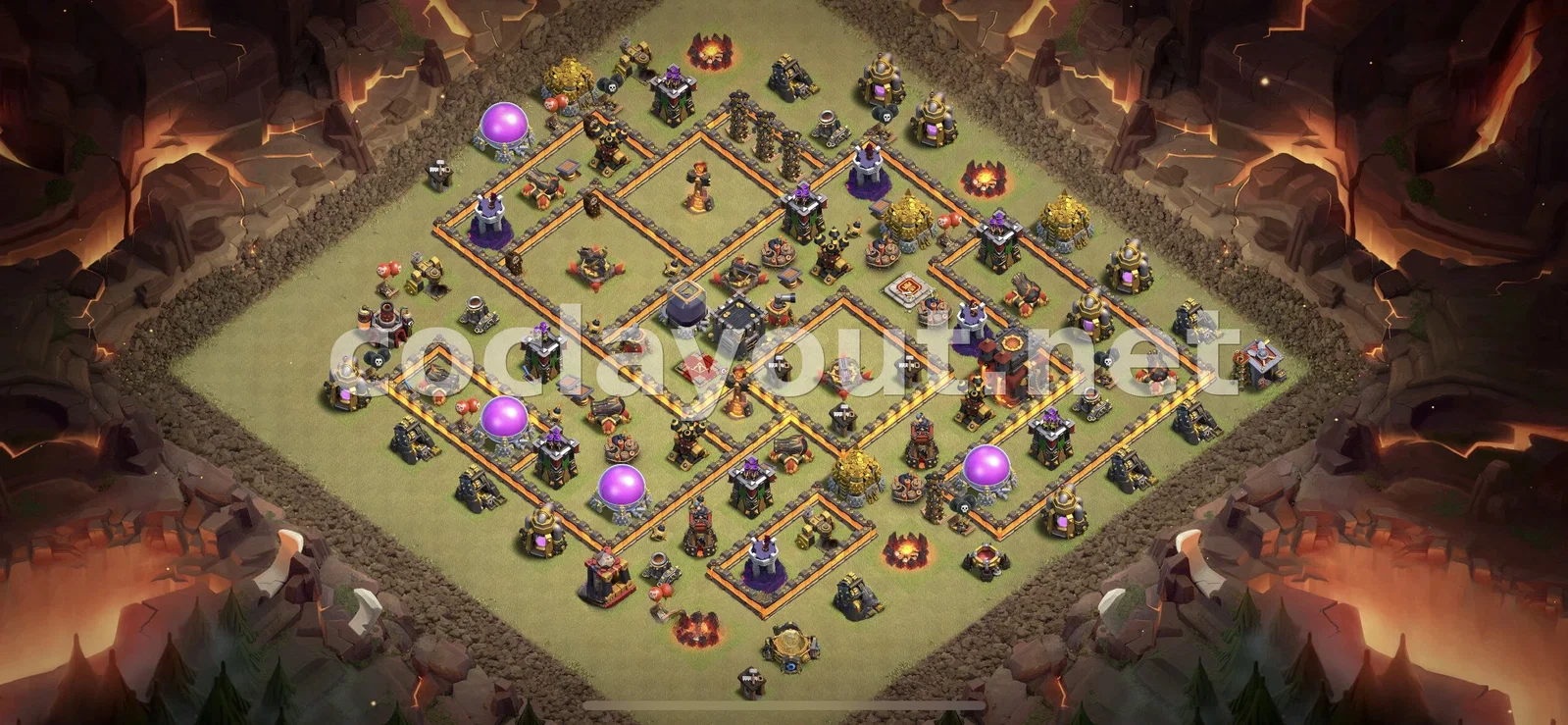 Diseño de guerra TH10 estratégico – vista previa del diseño TH10