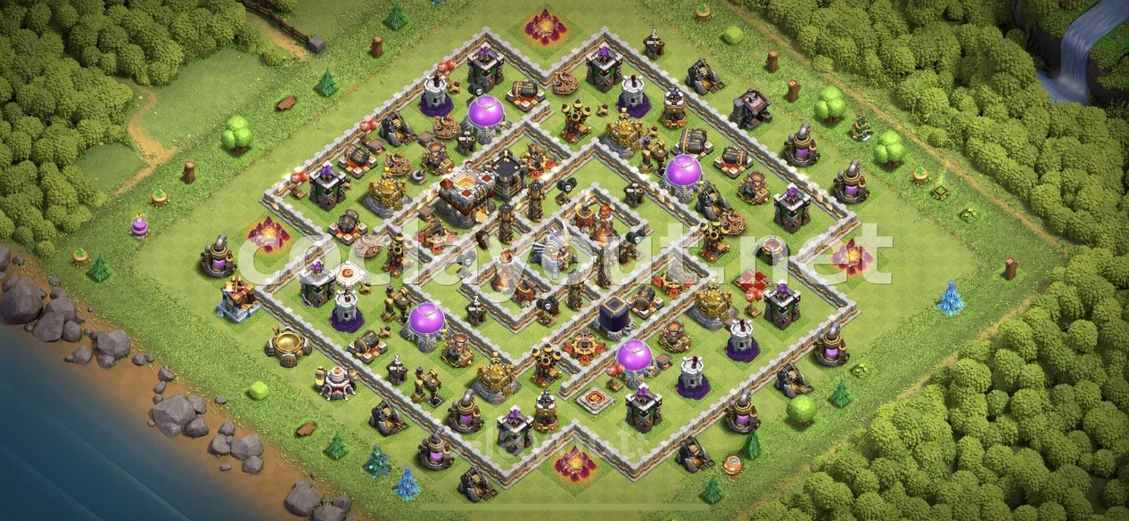 Strengthen Your Village with TH11 Hybrid Base – TH11 layout preview
