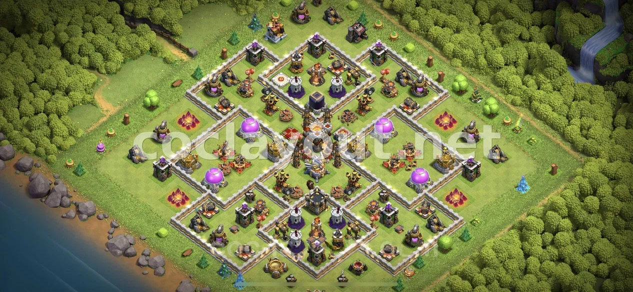 Strengthen Your Defense with TH11 Hybrid Base – TH11 layout preview