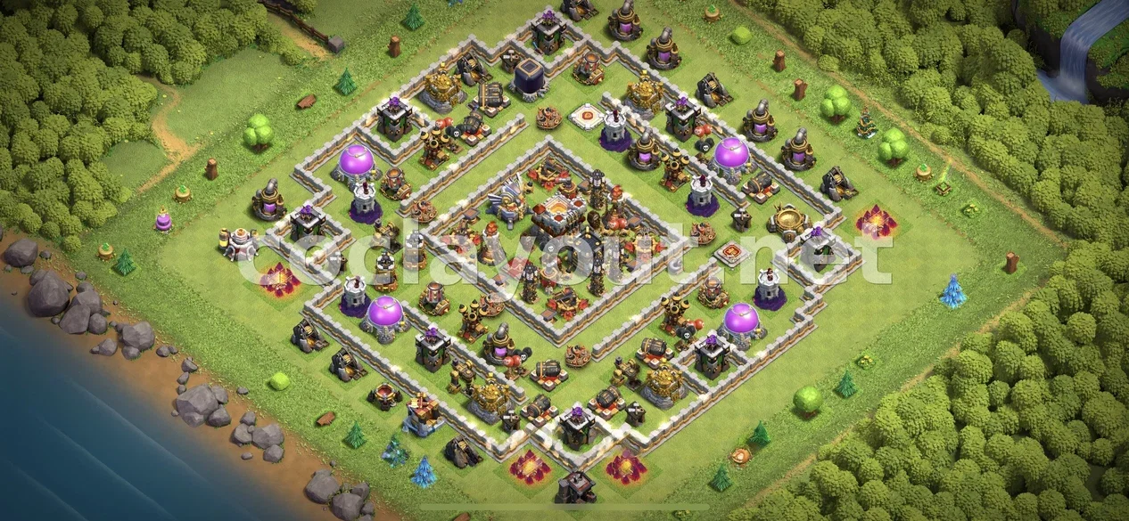 Enhance Your Defense with TH11 Hybrid Base – TH11 layout preview