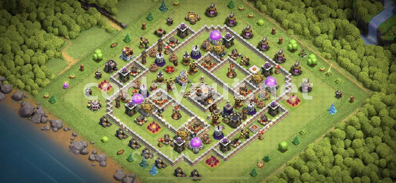 TH11 Hybrid Base Strategy – TH11 layout preview