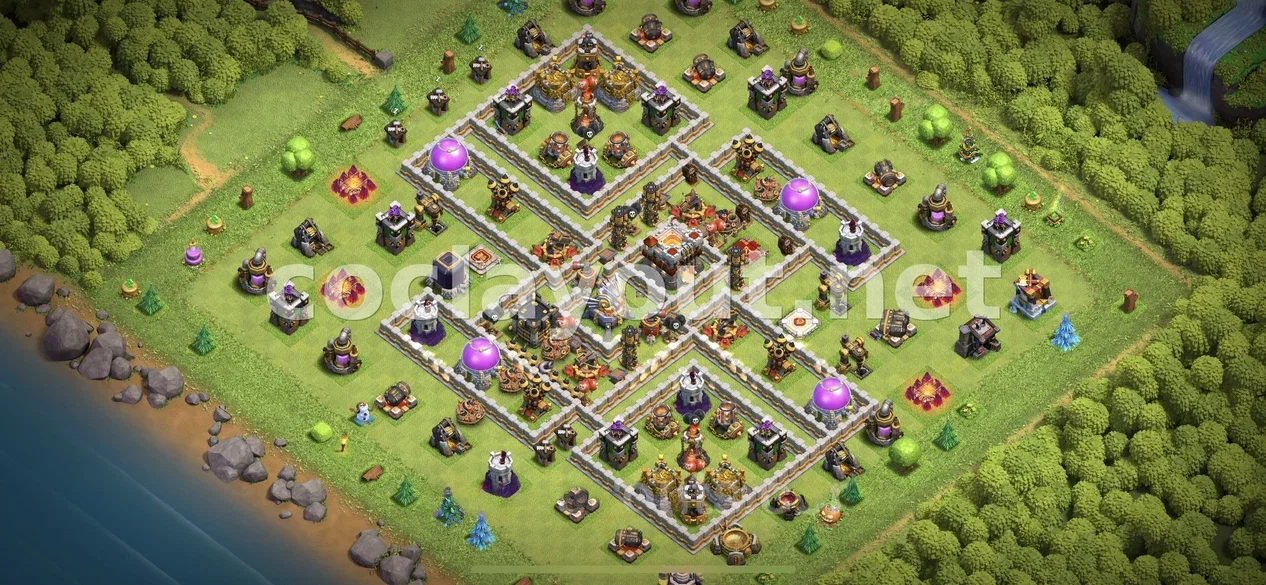 Winning Strategy with TH11 Hybrid Base – TH11 layout preview