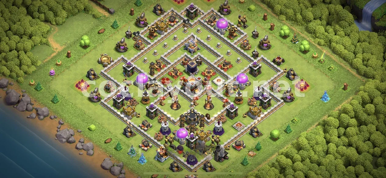 Strengthen Your Defense with TH11 Hybrid Base – TH11 layout preview