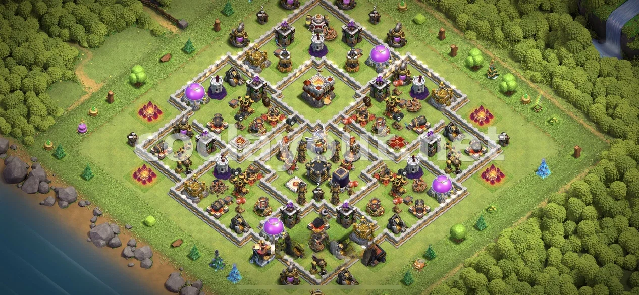 Boost Your Defense with TH11 Hybrid Base Layout – TH11 layout preview