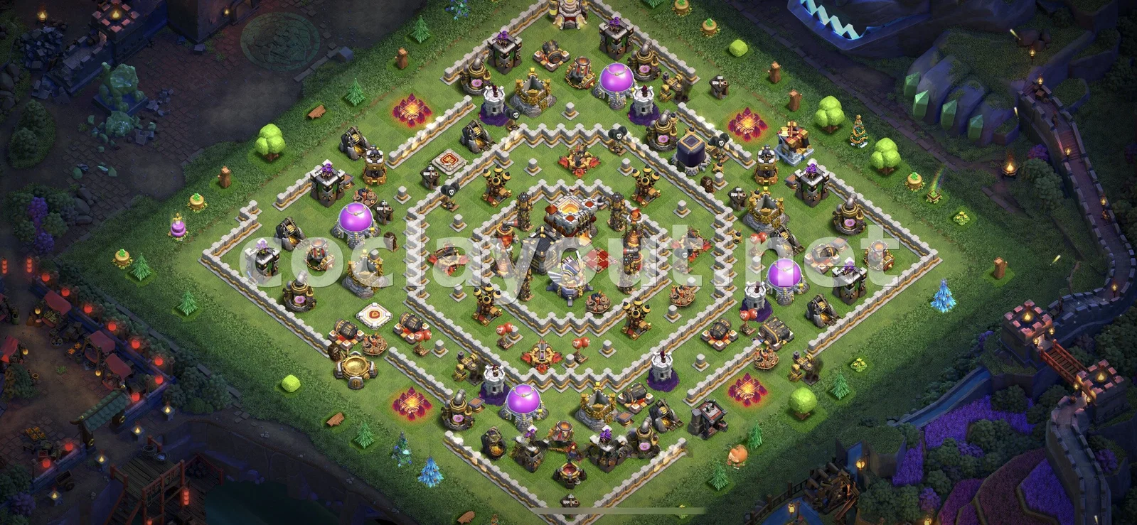 最佳 TH11 混合阵型 – TH11 布局预览