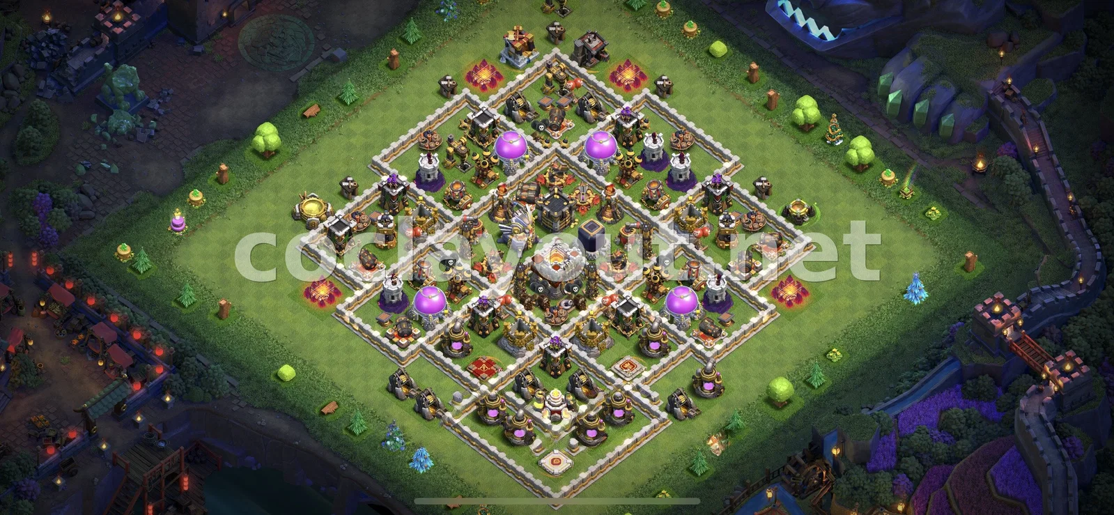 TH11 混合阵型的有效防御 – TH11 布局预览