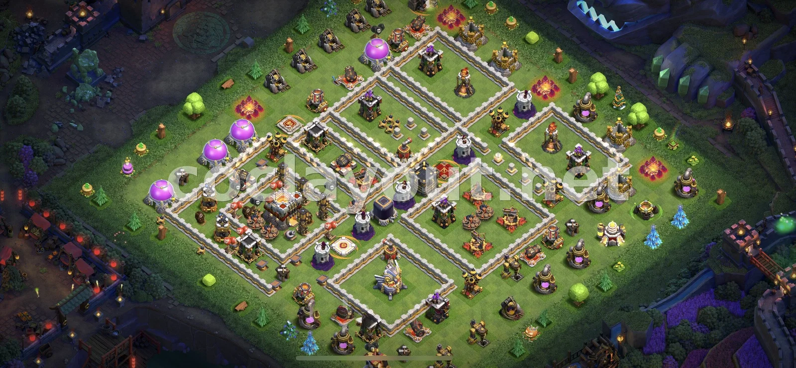 Achieve Success with TH11 Hybrid Base – TH11 layout preview