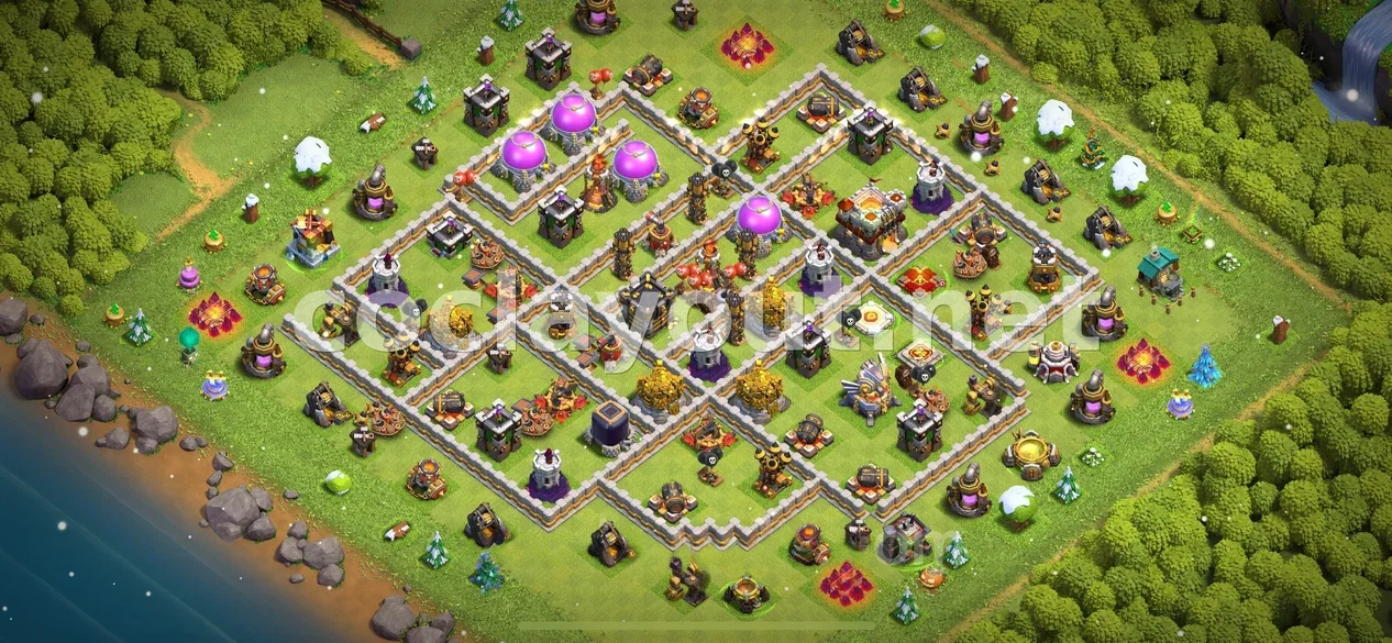 Strengthen Your Defense with TH11 Hybrid Base – TH11 layout preview