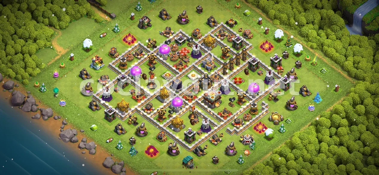 Enhance Your Defense with TH11 Hybrid Base – TH11 layout preview