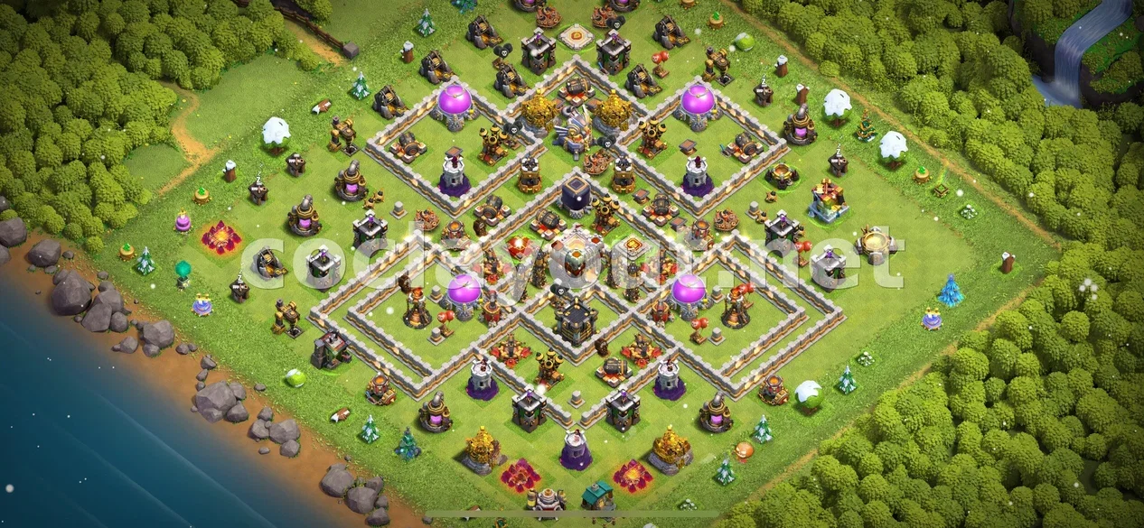 Boost Your Defense with TH11 Hybrid Base – TH11 layout preview