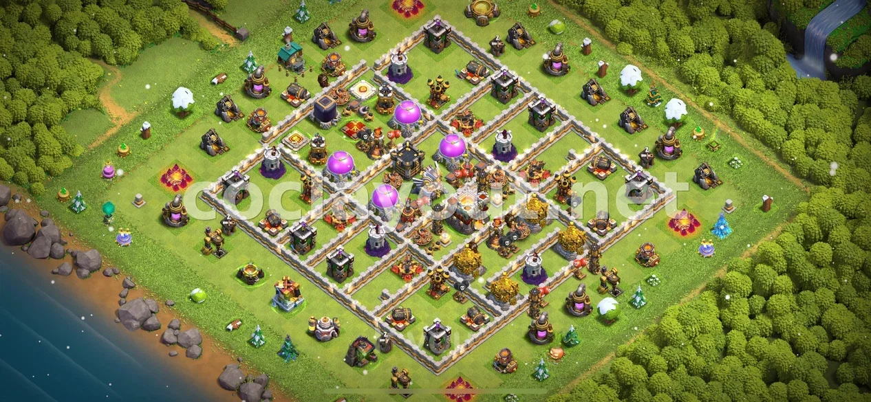 Maximize Your Defense with TH11 Hybrid Base – TH11 layout preview