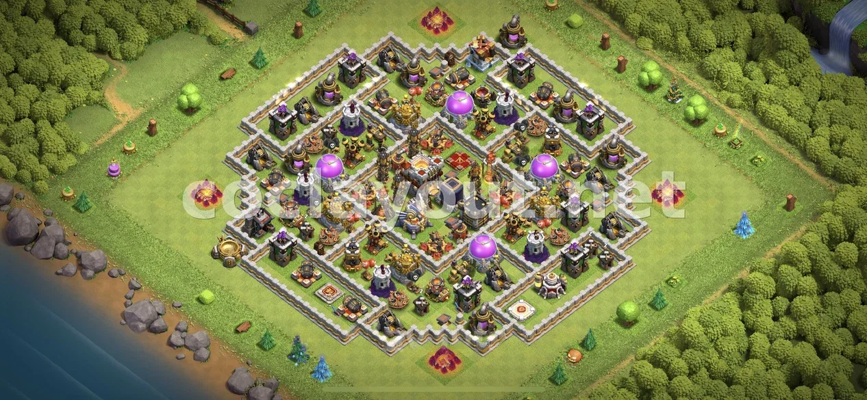 Protege tus Recursos con Diseño de Farming TH11 – vista previa del diseño TH11