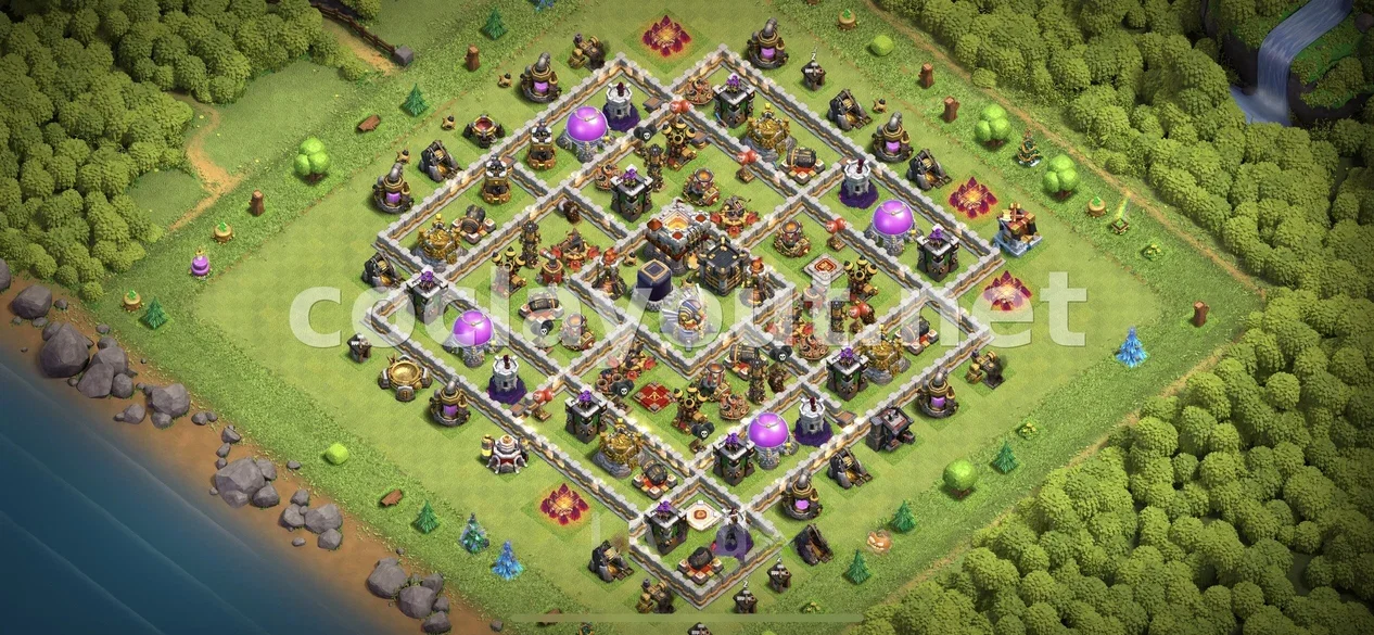 Protege tus Recursos con Diseño de Farming TH11 – vista previa del diseño TH11