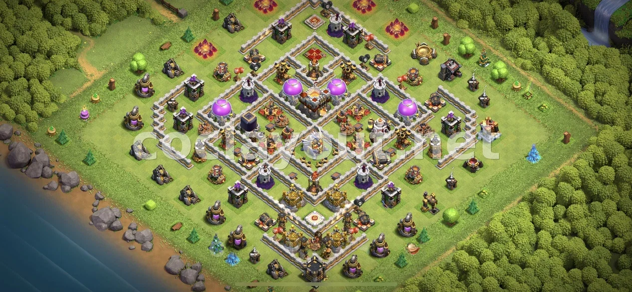 Diseño de farming TH11 para proteger botín – vista previa del diseño TH11