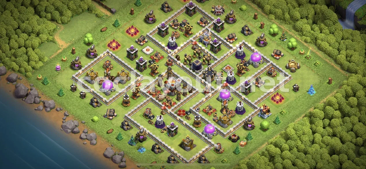 Protege tus Recursos con Diseño de Farming TH11 – vista previa del diseño TH11