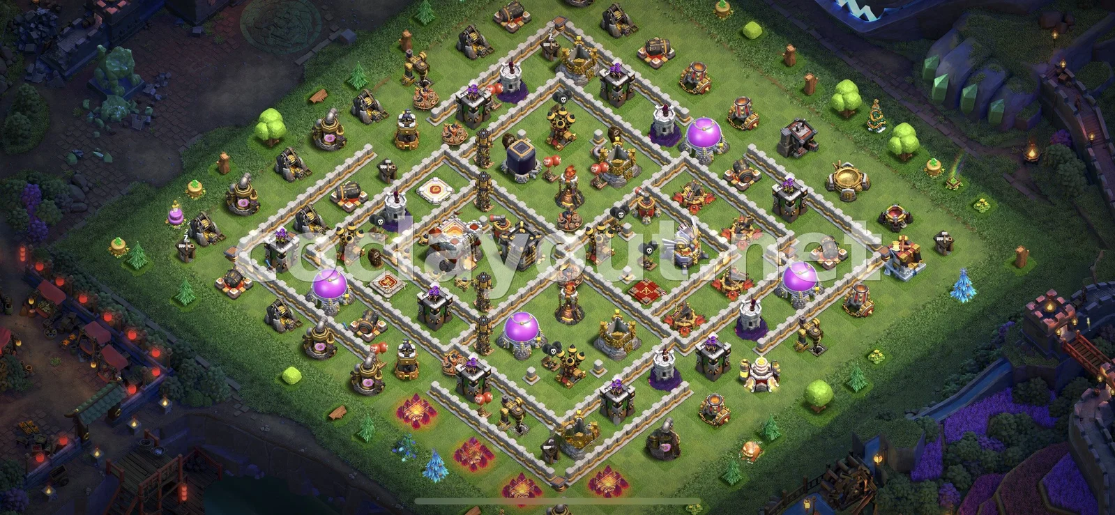 Base de Farming TH11 #41 – previsualització del disseny TH11