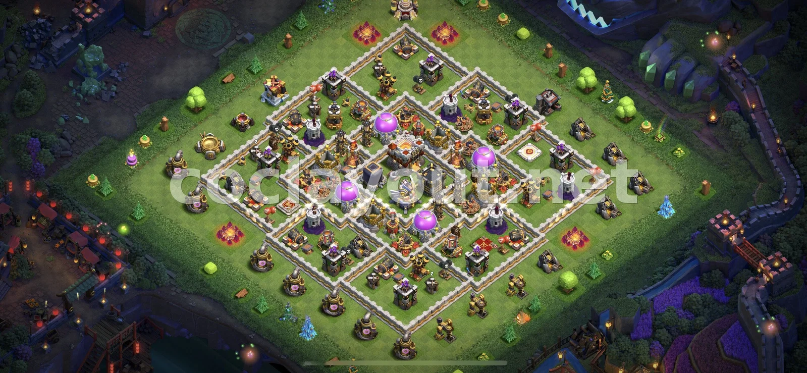Base de Farming Eficient TH11 – previsualització del disseny TH11
